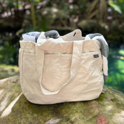 Organic Canvas Zip Tote Bag