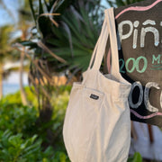 Organic Canvas Zip Tote Bag