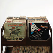 Laser-Cut Birch Vinyl Record Dividers — alternate angle showing full form