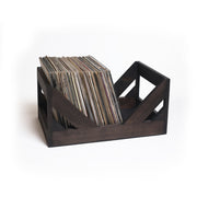 Stained Wood Vinyl Record Crate — alternate stain finish option