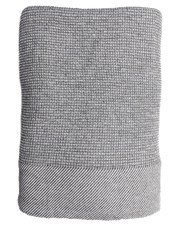 Waffle-Weave Wool Throw — Grey – throws & blankets | Roost & Roam