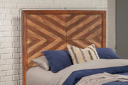 Chevron Wood-Grain Panel Headboard
