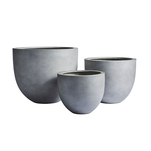 Egg-Shape Fiberglass Tub Planter