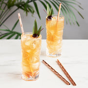 Copper-Plated Bamboo-Form Reusable Straws