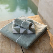 Striped Cotton Bath Towel Set