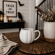 Pumpkin-Shaped Ceramic Coffee Mug
