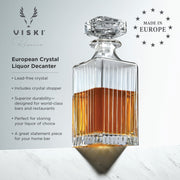Ribbed Crystal Spirits Decanter