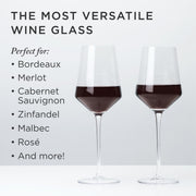Angled Crystal Bordeaux Decanter Set