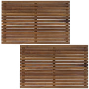 Slatted Teak Wood Bath Mat