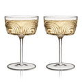 Art Deco Crystal Coupe Set