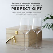 Lead-Free Crystal Wine Glass Gift Set