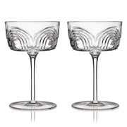 Art Deco Crystal Coupe Set