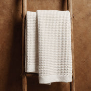 Waffle-Weave Cotton Bath Towel Set