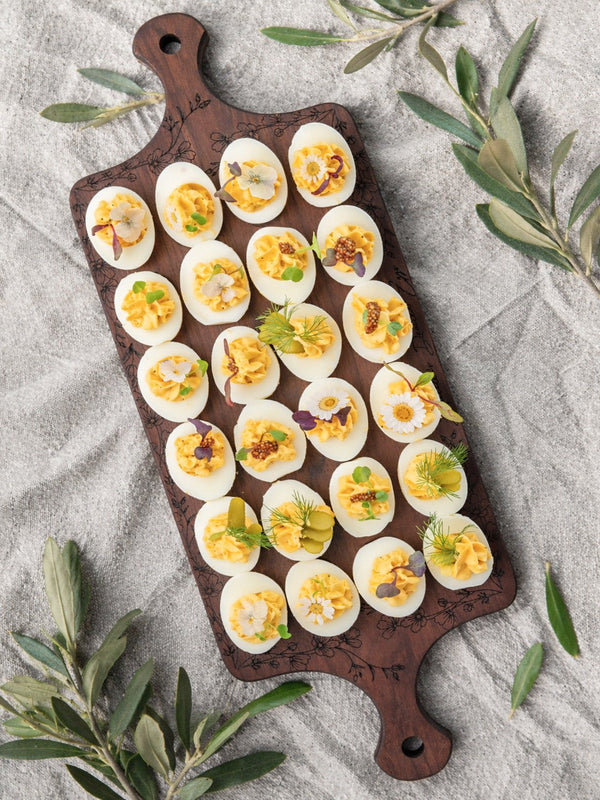 Engraved Wood Deviled Egg Serving Board