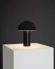 Dome-Shade Cordless Portable Lamp — scale reference and proportion detail