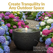 Polystone Outdoor Bubble Fountain
