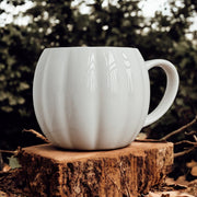 Pumpkin-Shaped Ceramic Coffee Mug