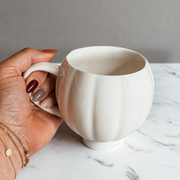 Pumpkin-Shaped Ceramic Coffee Mug