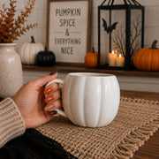Pumpkin-Shaped Ceramic Coffee Mug
