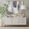 Honeycomb Textured Wood TV Console