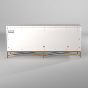 Honeycomb Textured Wood TV Console