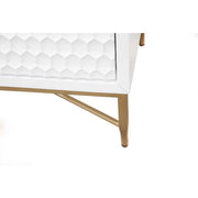 Honeycomb Textured Wood TV Console