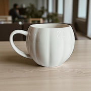 Pumpkin-Shaped Ceramic Coffee Mug