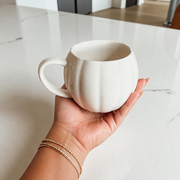 Pumpkin-Shaped Ceramic Coffee Mug