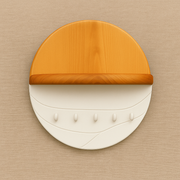 Wood-Grain Wall Key Holder with Shelf