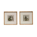 Wood Framed Wall Decor with Bird, Set of 2 — Bring a quiet sense of nature into your home with this Wood Framed Wall Décor