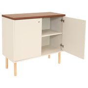 Mid-Century Two-Door Accent Cabinet