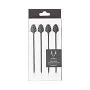 Gunmetal Art Deco Cocktail Picks