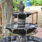 Three-Tier Tulip Outdoor Fountain