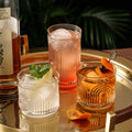 Art Deco Arch Crystal Tumbler Set