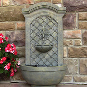 Rosette Leaf Outdoor Wall Fountain