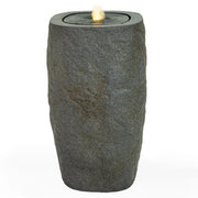 Polystone Cylinder LED Outdoor Fountain