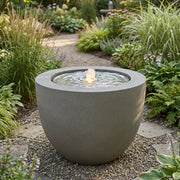 Round Polystone Bubble Outdoor Fountain
