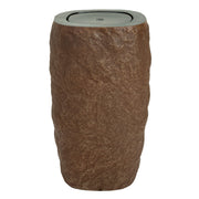 Polystone Cylinder LED Outdoor Fountain