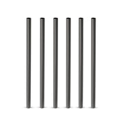 Gunmetal Stainless Steel Cocktail Straws