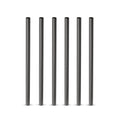 Gunmetal Stainless Steel Cocktail Straws