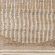 Geometric Mocha Polypropylene Area Rug