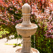 Three-Tier Polyresin Outdoor Fountain