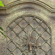 Rosette Leaf Outdoor Wall Fountain