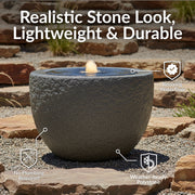 Polystone Outdoor Bubble Fountain