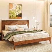 Mid-Century Wood Bed Frame