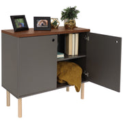 Mid-Century Two-Door Accent Cabinet