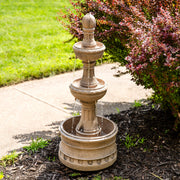 Three-Tier Polyresin Outdoor Fountain