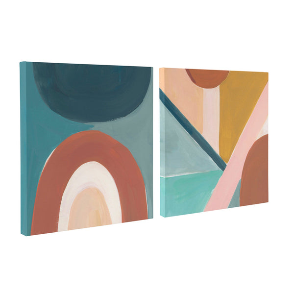 Abstract Gallery-Wrapped Canvas Art Set