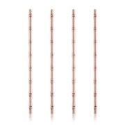 Copper-Plated Bamboo-Form Reusable Straws
