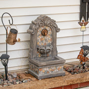 Mosaic Polyresin Outdoor Wall Fountain